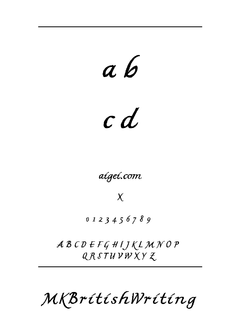 ​MK英国写作字体（MKBritishWriting.ttf）软件下载｜手写英文字体资源