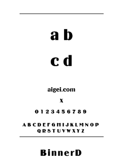 BINNERN 字体下载｜英文字体设计工具