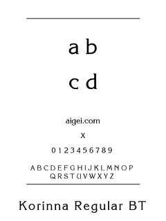科里南字体（KORINAN.TTF）下载｜创意设计字体资源