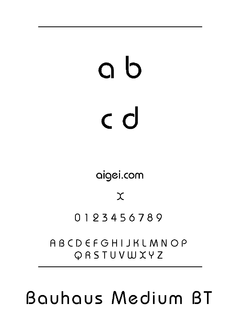 包豪斯M字体（BAUHAUSM.TTF）下载｜创意设计资源