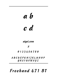 FRHND471 字体下载｜手写风格创意设计工具