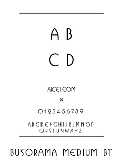 BUSORAMM 字体下载｜创意设计排版工具