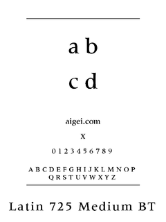 LAT725M 字体下载｜创意设计排版工具