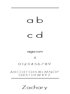 扎卡里字体（Zachary.ttf）下载｜创意设计排版工具