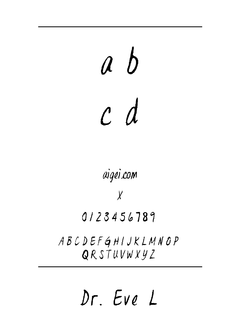 ​Dr Eve L 字体下载｜创意设计工具