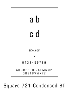 ​SQR721C 字体下载｜设计排版资源