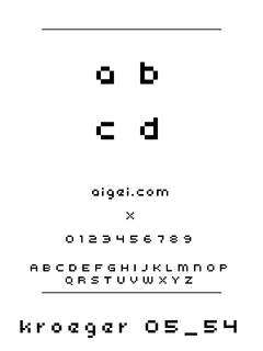​克朗0554字体（kroe0554.TTF）下载｜设计排版工具