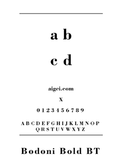 ​博多尼布字体（BODONIB.TTF）下载｜经典排版设计资源