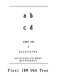 VGA857 字体下载｜复古像素设计资源