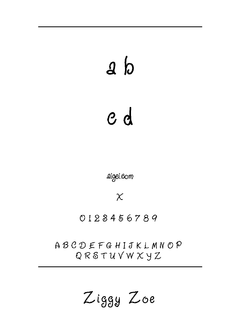Ziggy Zoe（字体）下载｜创意英文字体设计