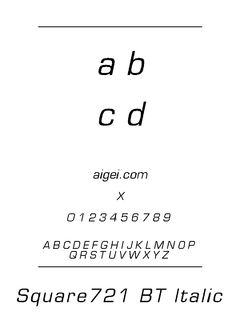 SQR721I 字体下载｜平面设计英文字体资源