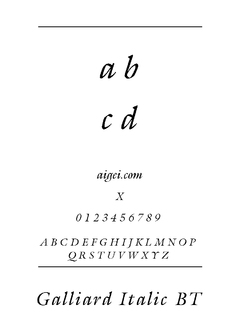 字体加利尔迪（GALIRDI.TTF）下载｜平面设计创意字体