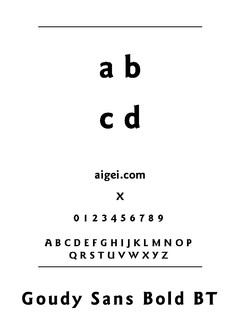 字体 GOUDSANB 下载｜平面设计创意资源