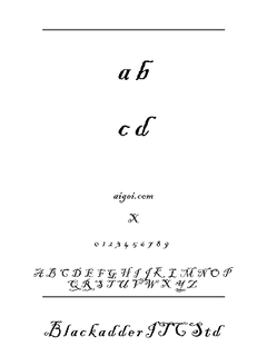 BLACKADD 字体下载｜平面设计创意英文字体