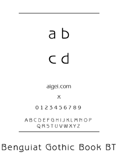 本戈顿（BENGOTHN.TTF）字体下载｜平面设计创意字库