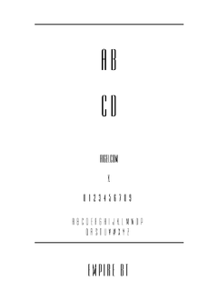 EMPIREN 字体下载｜平面设计创意资源