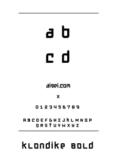 Klondike 粗体（Klondike-Bold.ttf）下载｜平面设计英文字体资源