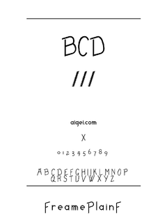 弗雷姆平原字体（Freame-Plain.ttf）下载｜设计必备英文字体资源