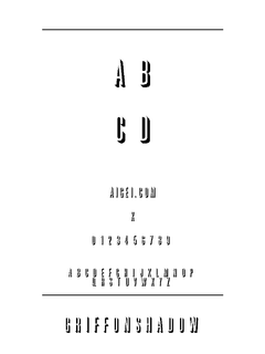 格里夫什恩字体（GRIFNSHN.TTF）下载｜平面设计资源应用