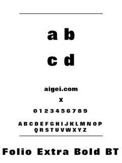 FOLIOXB 字体下载｜平面设计应用必备