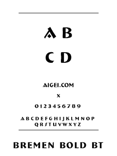 不来梅BremenBd 字体下载｜平面设计资源合集