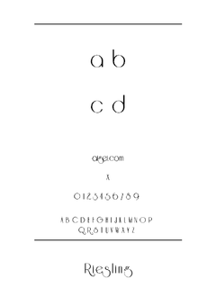 Riesling 英文字体下载｜设计创意应用