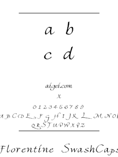 佛罗伦萨艺术字体（florentineswashcaps.ttf）下载｜设计创意字体资源
