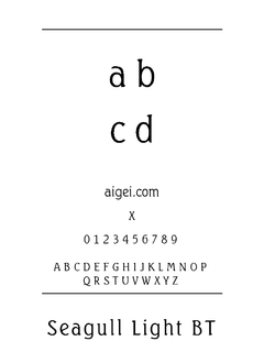 ​SEAGULLL（字体）下载｜创意设计字体资源