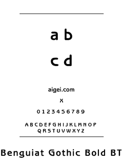 ​本戈特布字体（BENGOTHB.TTF）下载｜创意设计字体资源