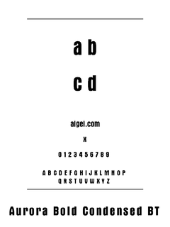 ​AURORABC 字体下载｜英文字体设计资源