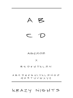​Krazynights 英文字体下载｜创意排版设计资源