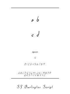 ​SF Burlington Script SC 字体下载｜设计排版必备
