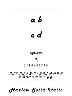 ​哈洛字体（HARLOWS0.TTF）下载｜英文字体设计资源