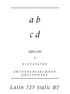 ​LAT725I 字体下载｜英文字体设计资源