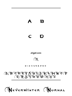 无冬之夜（Neverwinter.ttf）字体下载｜设计排版英文字体资源