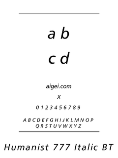 ​HUM777I 字体下载｜设计排版资源