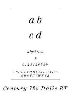 ​CEN725I 字体下载｜专业英文字体设计资源